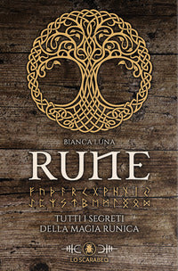 Rune bianca luna - tutti i segreti della magia runica - con rune di legno 
