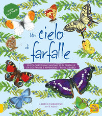 Cielo di farfalle - 20 coloratissime sagome 3d di farfalle da costruire e appendere 