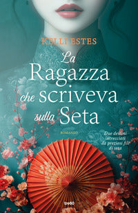 Ragazza che scriveva sulla seta 