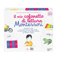 Mio cofanetto di lettura montessori - 120 lettere mobili per comporre le sue prime parole 