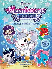 Tokidoki mermicorno starfall - sticker book ufficiale con 4 poster 
