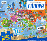 Europa puzzle rotondo 210 pezzi 