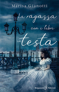 Ragazza con i libri in testa 