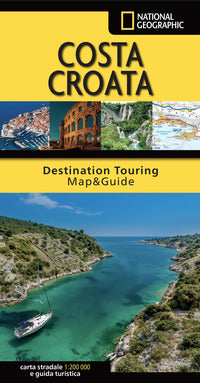 Costa croata carta stradale 1:200.000 e guida turistica 