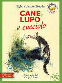 Cane lupo e cucciolo 
