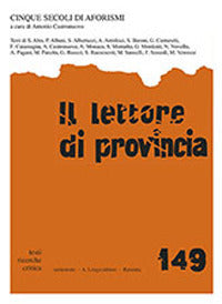 Lettore di provincia 149 - cinque secoli di aforismi 