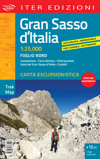 Gran sasso d'italia. carta escursionistica 1:25.000 