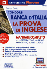 Concorsi banca d'italia la prova d'inglese manuale completo 