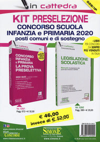 Kit preselezione concorso scuola infanzia e primaria 2020 posti comuni e di sostegno 