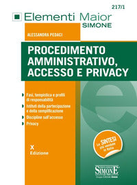 Procedimento amministrativo accesso e privacy 