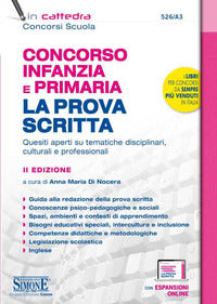 Concorso infanzia e primaria - la prova scritta 