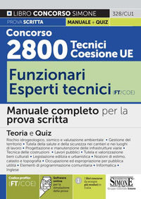 Concorso 2800 tecnici coesione ue funzionari esperti tecnici - manuale completo per la prova 