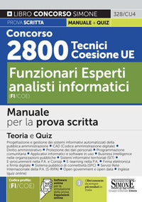 Concorso 2800 tecnici coesione ue - funzionari esperti analisti informatici 