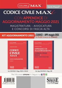 Codice civile 2021 maxi con appendice di aggiornamento maggio 
