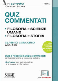 Quiz commentati - filosofia e scienze umane - filosofia e storia 