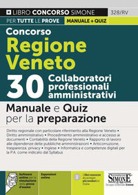 Concorso regione veneto 30 collaboratori professionali amministrativi - manuale e quiz