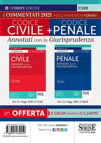 Kit codice civile + codice penale 2021 annotati con la giurisprudenza