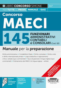 Concorso maeci 2023 - 145 funzionari amministrativi contabili e consolari (cod. 02) manuale per la 