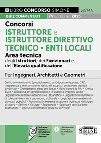 Concorsi istruttore e istruttore direttivo tecnico enti locali area tecnica - quiz commentati 