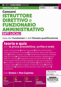 Concorsi istruttore direttivo e funzionario amministrativo. enti locali area dei funzionari e 