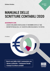 Manuale delle scritture contabili 2020 