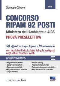 Concorso ripam 92 posti - prova preselettiva test ufficiali di logica 
