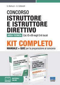 Kit concorso istruttore e istruttore direttivo area tecnica - manuale + quiz 