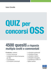 Quiz per concorsi oss - 4500 quesiti a risposta multipla svolti e commentati 