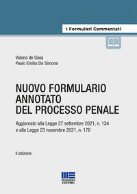 Nuovo formulario annotato del processo penale 
