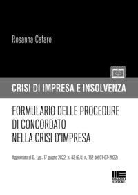 Formulario delle procedure di concordato nella crisi d'impresa 