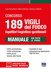 Concorso 189 vigili del fuoco ispettori logistico-gestionali - manuale per tutte le prove 