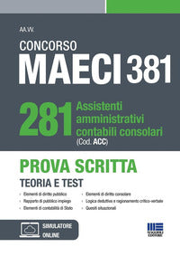 Concorso maeci 281 posti assistenti amministrativi contabili consolari 