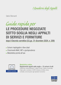 Guida rapida per le procedure negoziate sotto soglia negli appalti di servizi e forniture 