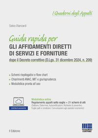 Guida rapida per gli affidamenti diretti di servizi e forniture dopo il decreto correttivo 