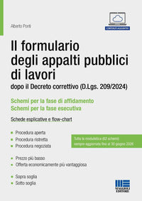 Formulario degli appalti pubblici di lavori 