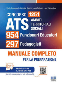 Concorso ats ambiti territoriali sociali 1251 funzionari educatori manuale completo per tutte 