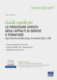 Guida rapida per le procedure aperte negli appalti di servizi e forniture 