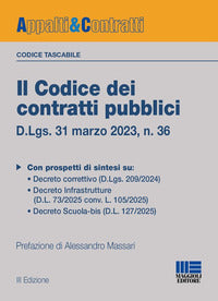 Codice dei contratti pubblici - versione tascabile d.lgs. 31 marzo 2023 n. 36. con qr code 