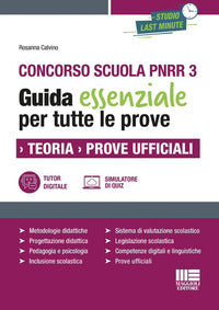 Concorso scuola pnrr 3 - guida essenziale per tutte le prove teoria prove ufficiali 