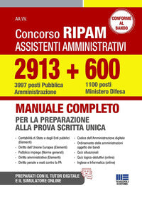 Concorso ripam assistenti amministrativi 2913 - 3997 posti pubblica amministrazione + 600 - 1100 