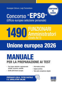 Concorso epso ufficio europeo selezione personale - 1490 funzionari amministratori (grado ad 5) 