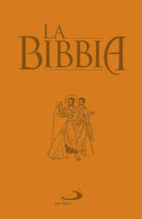 Bibbia - soft touch elastico arancio 