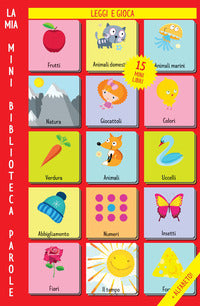 Minibiblioteca parole - 15 mini libri 