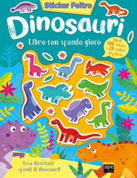 Dinosauri sticker feltro 