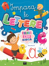 Imparo le lettere - colora scrivi gioca 