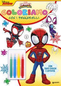 Spidey libro con pennarelli 
