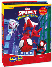 Spidey e i suoi fantastici amici - maxi box. con 10 personaggi 3d con poster gioco 