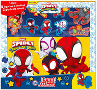 Spidey e i suoi fantastici amici leggi e attacca con 8 figurine a ventosa 