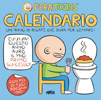 Calendario pera toons - calendario da parete con adesivi 