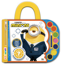 Minions - i colorelli valigetta con acquerelli a spirale con 7 acquerelli 
